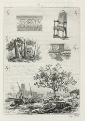 Tratado de la grabado al agua fuerte: Placa 4, 1866