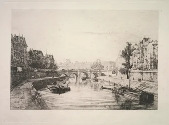Vista desde el Puente de St. Michel, 1865