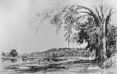 Vista de Richmond desde el Támesis, 1871