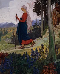 Paseo de María por las montañas