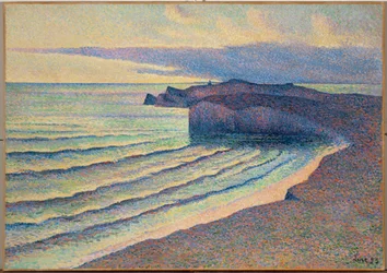 Bord de mer en Normandie - Orilla del mar en Normandía (óleo sobre lienzo)