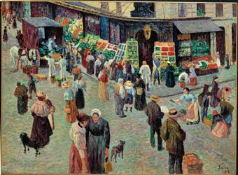Rue des Abesses, París (acuarela)