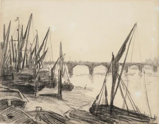 El Támesis en el puente de Vauxhall