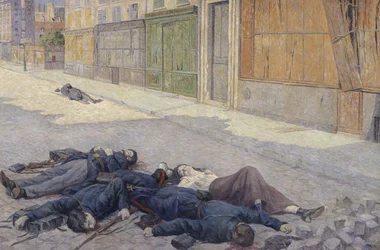 Una calle de París en mayo de 1871