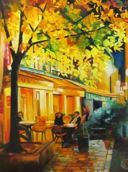 Café en una tarde de otoño