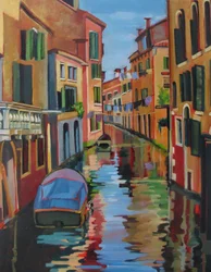 Reflejos en los canales de Venecia