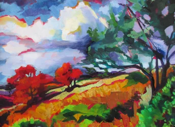 Un paisaje otoñal lleno de colorido