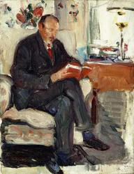 Retrato de Ernest Lawson (óleo sobre lienzo)