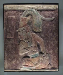 Hombre sentado, El Chicozapote, Usumacinta, Período Clásico Tardío, 600-900 d.C.