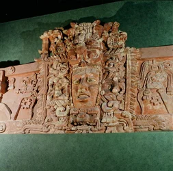 Máscara arquitectónica, Campeche, Península de Yucatán, México