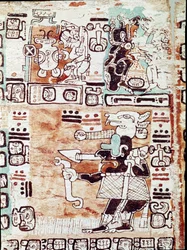 El códice de Madrid o códice tro-cortesiano, trata de horóscopos y tablas astrológicas, reportado en España por Hernán Cortés (1485-1547). Miniaturas pintadas