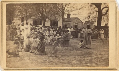 Campo de refugiados, plantación Bullard, 1864 (foto)