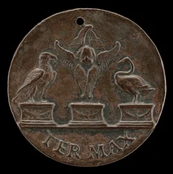 Querubín, cisne y águila [reverso], c. 1513