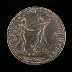 Apolo persiguiendo a Dafne [reverso], 1556