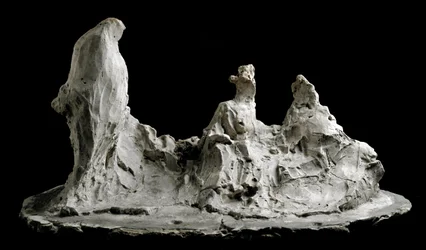 Conversación en un jardín, escultura de Medardo Rosso (1858-1928), Barzio, Museo Medardo Rosso