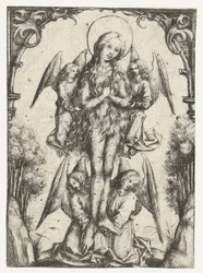 La elevación de Santa María Magdalena con cuatro ángeles