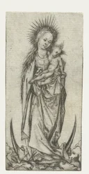 Madonna en la luna creciente