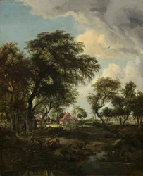 Una granja a la luz del sol
