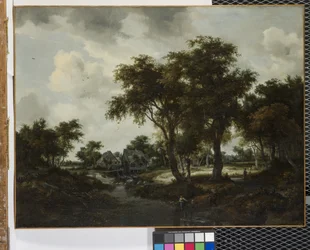 El molino de agua (Paisaje de Trevor) (óleo sobre lienzo)