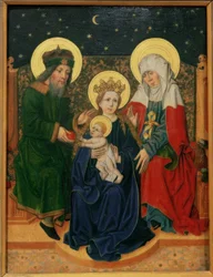 María con el niño, Joaquín y Ana