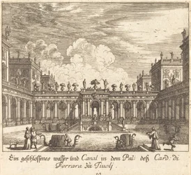 Palacio y canal, Cardenal de Ferrara, Tívoli