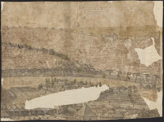 Perspectiva de Constantinopla, hoja 16, Melchior Lorck, 1559