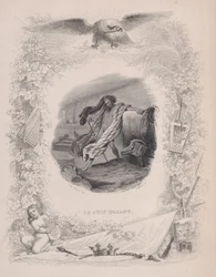 El judío errante, de Las canciones de Béranger, 1829. Creadores: Melchior Péronard, Joubert