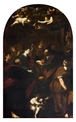 Los Desposorios de la Virgen Pintura de Melchiorre Gherardini dit il Ceranino (1607-1668) 1629-1632 Colección particular