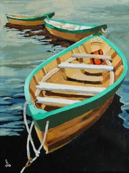 Three of a Kind, 2022 (acrílico sobre lienzo)