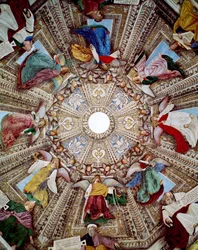 Representaciones de Profetas y Ángeles Fresco de Melozzo da Forli (Melozzo degli Ambrosi) (1438-1494) Cúpula de la Sacristía de San Marcos, Santuario de Santa Casa, Loreto