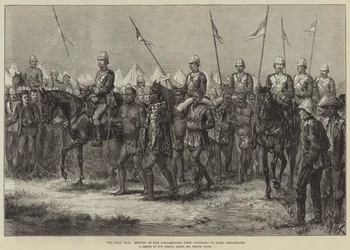 La guerra zulú, regreso de los embajadores de Cetewayo a Lord Chelmsford