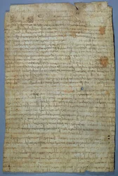 Documento escrito por Wadomir (Uuademir) y su esposa, Ercamberta, c.690-691