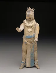 Figurilla: Hombre de pie, Período Clásico Tardío, 650-900 d.C.