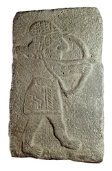 Arquero hitita, del Palacio de Kapara, Rey de Guzana, en Tell Halaf (Siria), siglo IX a.C. (bajo relieve en piedra)