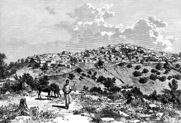 Un pueblo Kabyle, Norte de África, 1895