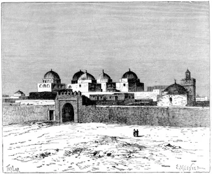 La Mezquita de las Espadas, Kairuán, c. 1890