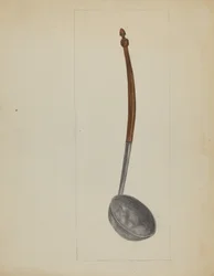 Cucharón de peltre