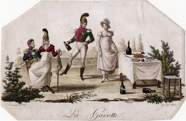 " Litografía de Meynier Saint-Fal (1762-1840) hacia 1815 Dim 17,7x27,3 cm Colección particular