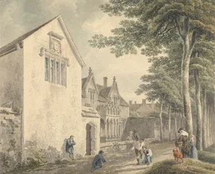 Casas de beneficencia en el cementerio de St. Cuthbert, Wells