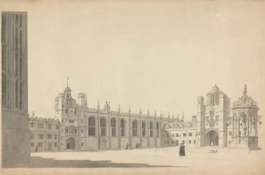 El Gran Patio del Trinity College de Cambridge