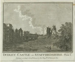 Castillo de Dudley: grabado en placa de cobre