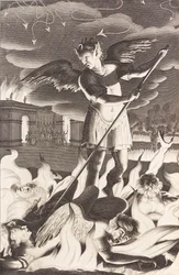 Ilustración para El Paraíso Perdido de John Milton, 1688