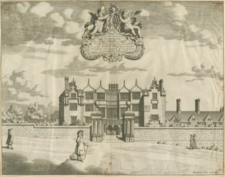 Salón de Keele: grabado en placa de cobre, nd [1653-1686]