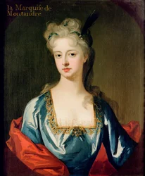 Retrato de Mary Anne Spanheim (1682-1772), esposa de François de la Rochefoucauld, Marqués de Montandre