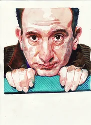 Armando Iannucci (acuarela)