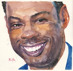 Chris Rock (acuarela)