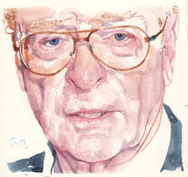 Michael Caine (acuarela)