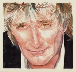 Rod Stewart (acuarela)