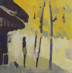 Un paseo junto al Sena, 2015 (óleo sobre lino)
