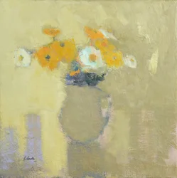 Flores del jardín amurallado, 2014 (óleo sobre lino)